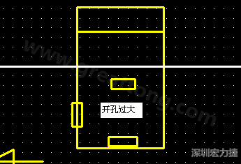 PCB設計時后焊元件焊盤開孔過大容易使焊錫流進插座造成短路。