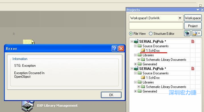 點(diǎn)擊“打開”。打開過程中出現(xiàn)了一個錯誤，但文件轉(zhuǎn)換還是成功了。點(diǎn)擊 OK 關(guān)閉錯誤窗口。