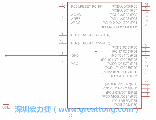 排針的用途是連接微控制器的輸出和輸入，它提供了一個平臺給焊線和針腳。